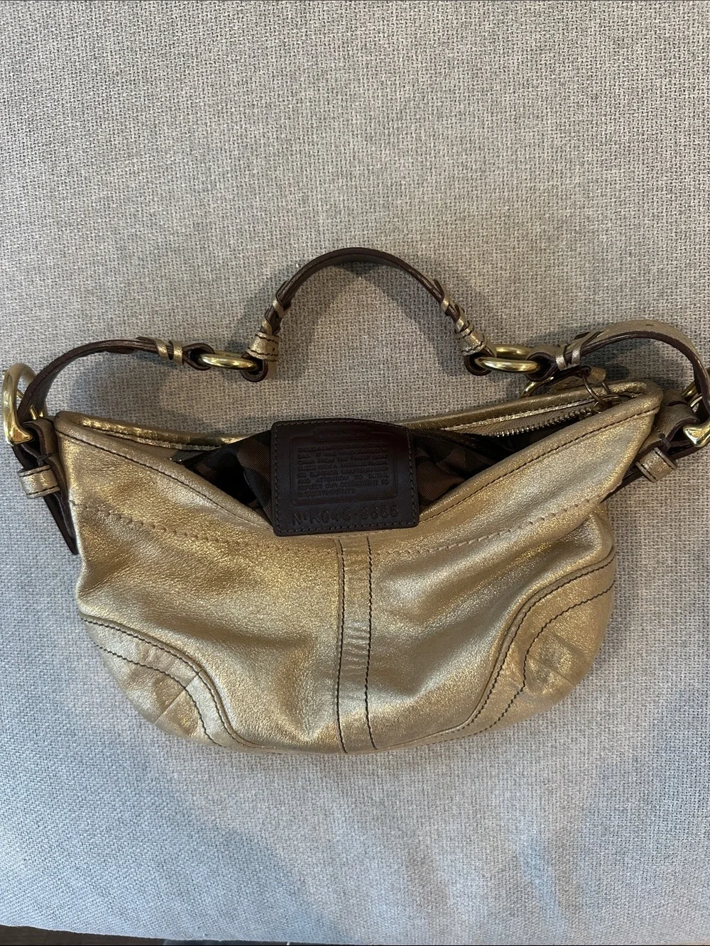 Coach vintage metallic